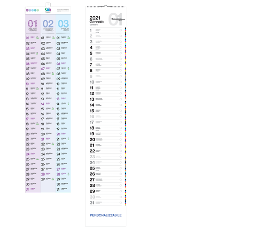 Calendari personalizzati per aziende