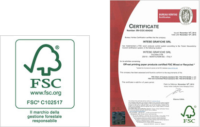 Tipografia certificata FSC